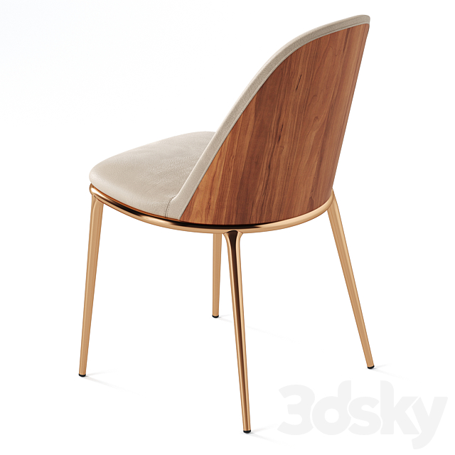 MIDJ Lea S Chair & Clessidra Table 3DS Max Model - thumbnail 5