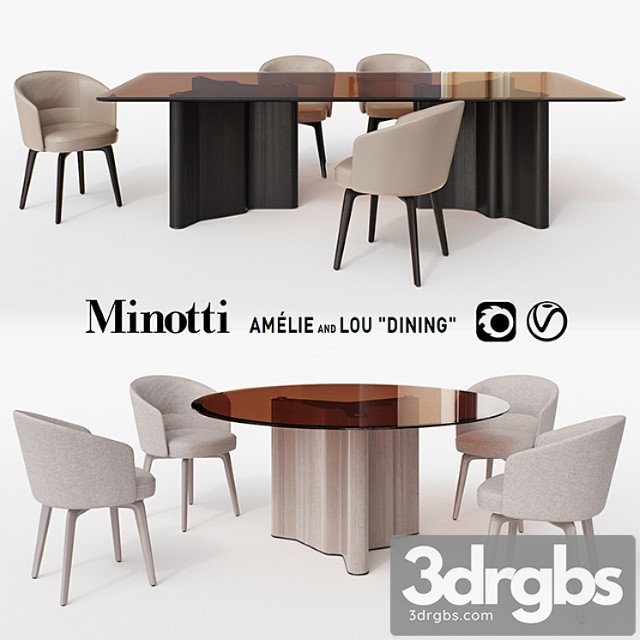 Minotti. amelie and lou dining - thumbnail 1