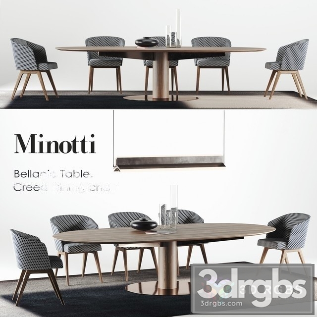 Minotti Bellagio Set 3dsmax Download - thumbnail 1