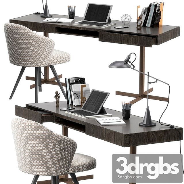 Minotti close writing desk set - thumbnail 1