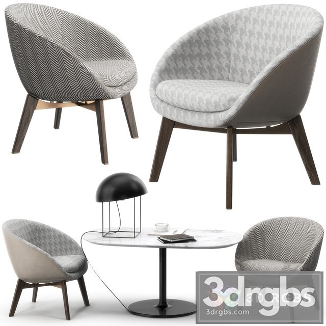 Minotti Russel Set 3dsmax Download - thumbnail 1