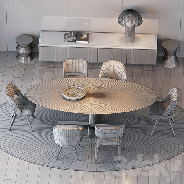 MINOTTI SET 16 3DSMax File - thumbnail 3