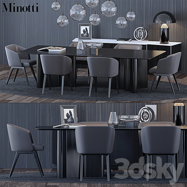 Minotti Set 3 3DSMax File - thumbnail 1