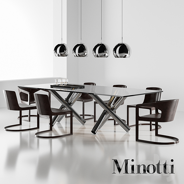 Minotti set 3DSMax File - thumbnail 1