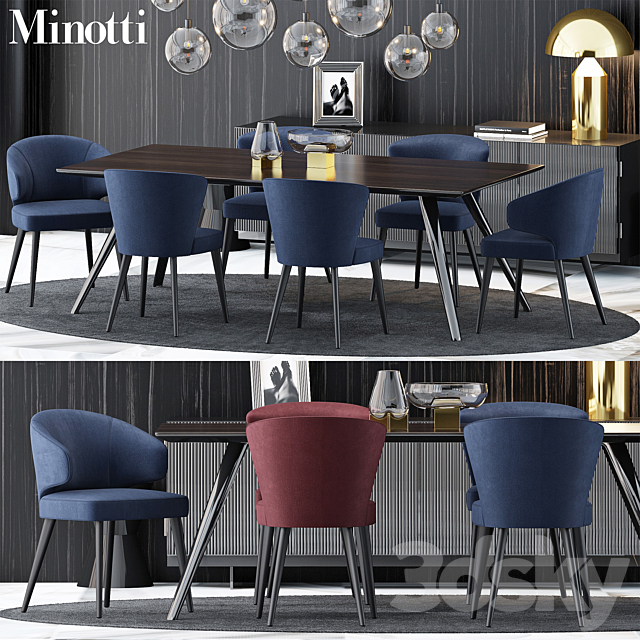 Minotti Set 3DSMax File - thumbnail 1