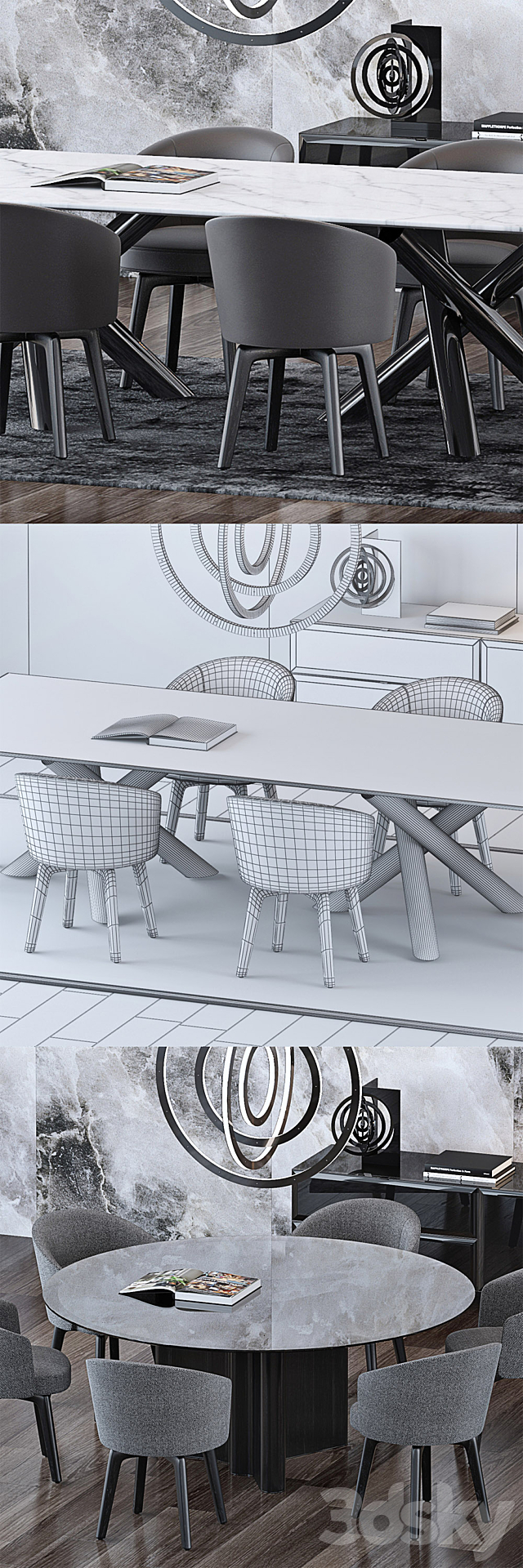 Minotti Set 4 3DSMax File - thumbnail 3