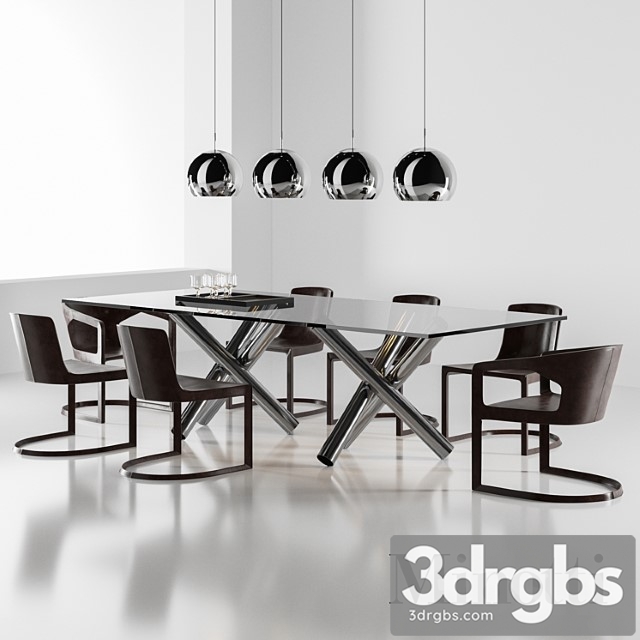 Minotti set_222 2 3dsmax Download - thumbnail 1