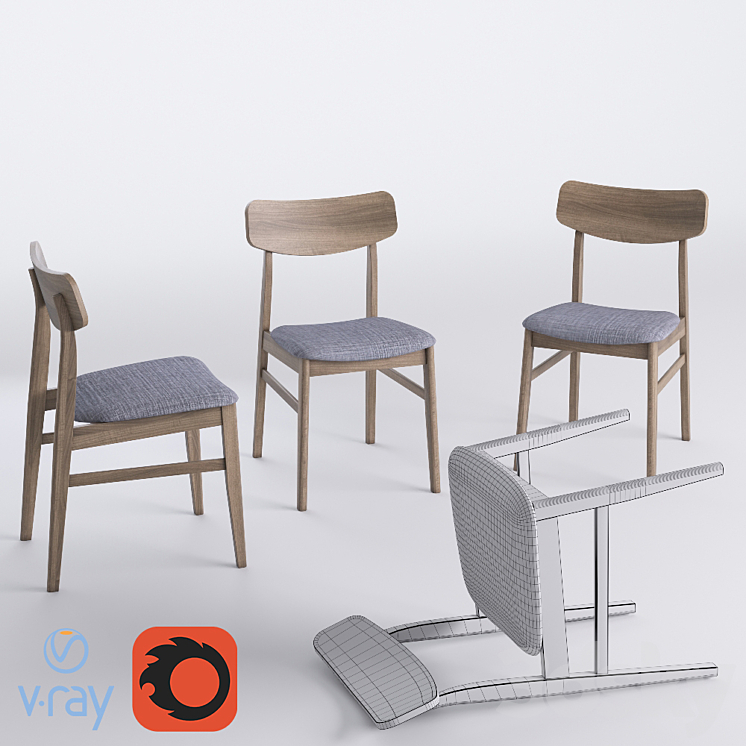 Miton – Chair &Table 3DS Max - thumbnail 2