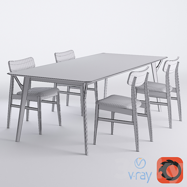 Miton – Chair &Table 3DSMax File - thumbnail 3