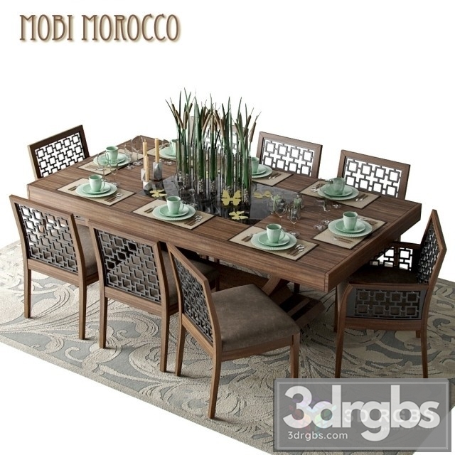 Mobi Dining Room Morokko 4 3dsmax Download - thumbnail 1