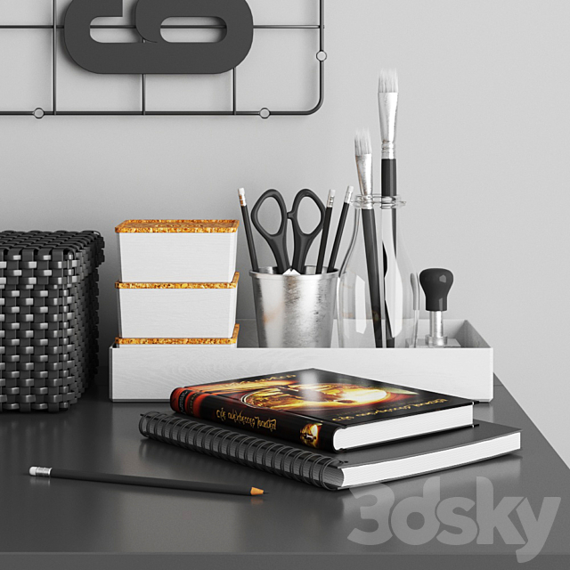 model ikea workspace 3DS Max Model - thumbnail 2