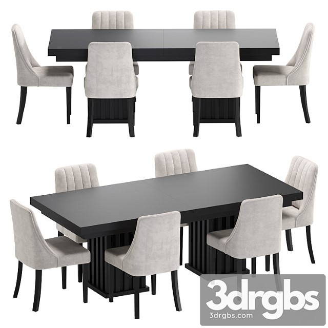 Modern table and chair kongsberg - thumbnail 1