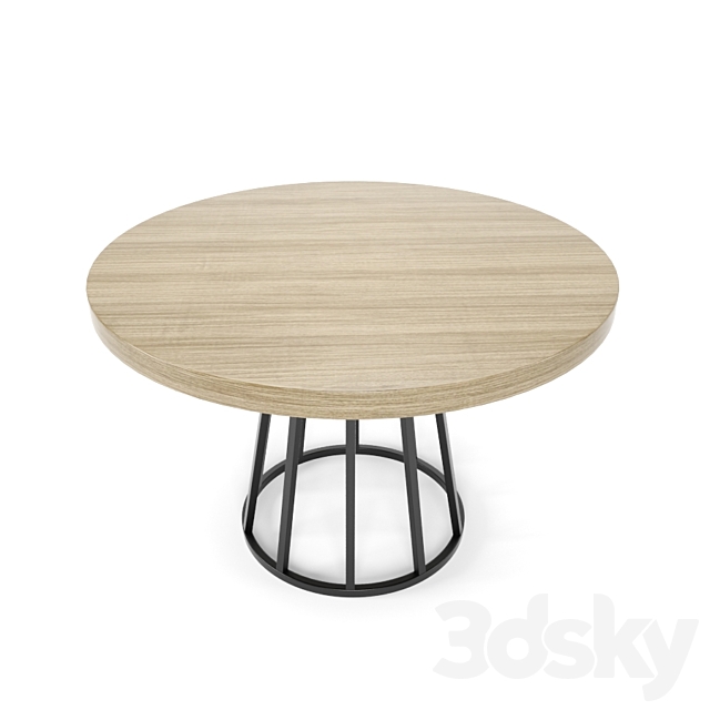 Modrest Gloria Modern Chair And Round Table 3DSMax File - thumbnail 3