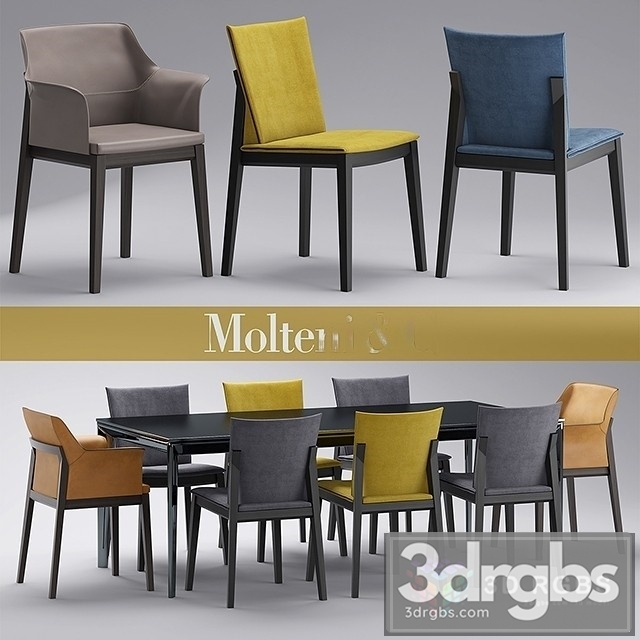 Molteni Chair Breva Tivan 3dsmax Download - thumbnail 1