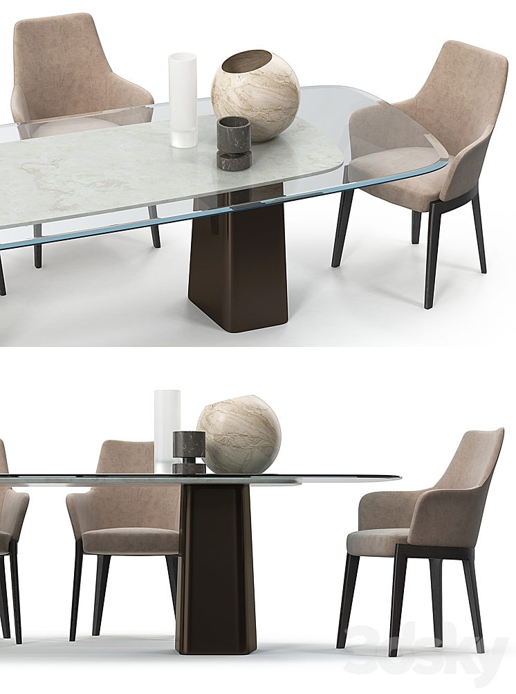 Molteni mayfair set 3DS Max - thumbnail 2