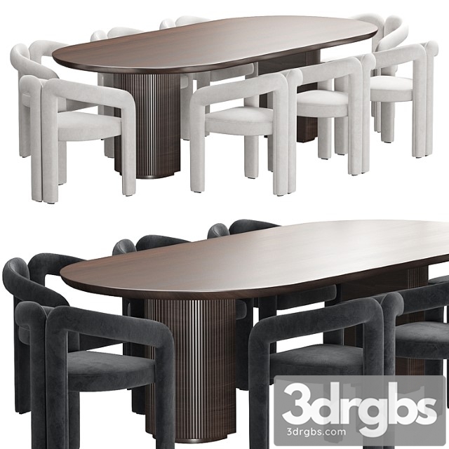 Moon Dining Table 3dsmax Download - thumbnail 1