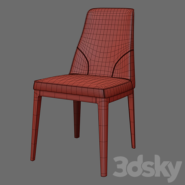 Natuzzi Vesta Chair 3DSMax File - thumbnail 3