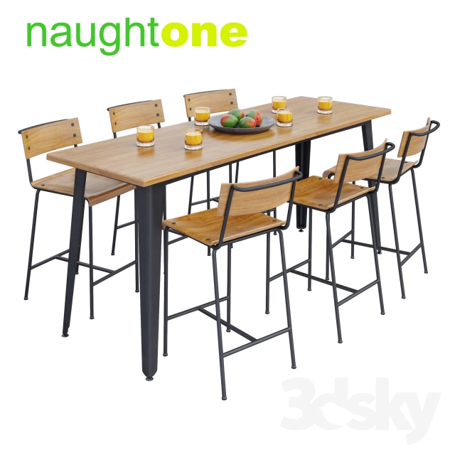 Naughtone Construct Table Set 3DS Max - thumbnail 3