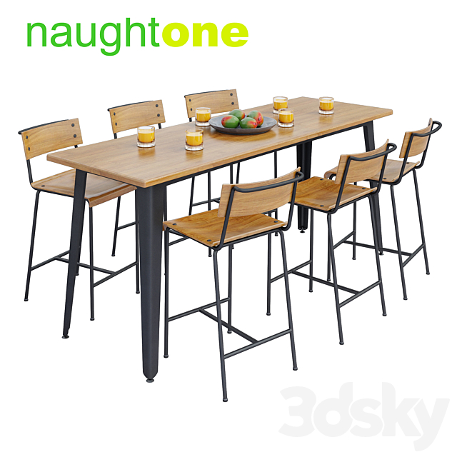 Naughtone Construct Table Set 3DSMax File - thumbnail 1