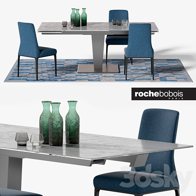 NEPHTIS DINING TABLE _ AIDA CHAIR 3DSMax File - thumbnail 1