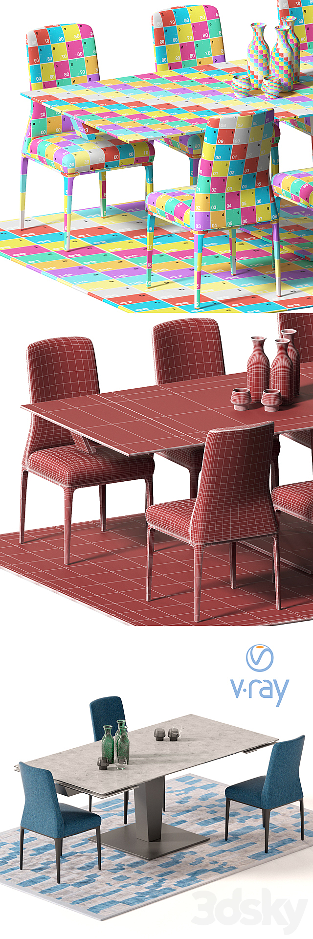 NEPHTIS DINING TABLE _ AIDA CHAIR 3DSMax File - thumbnail 3