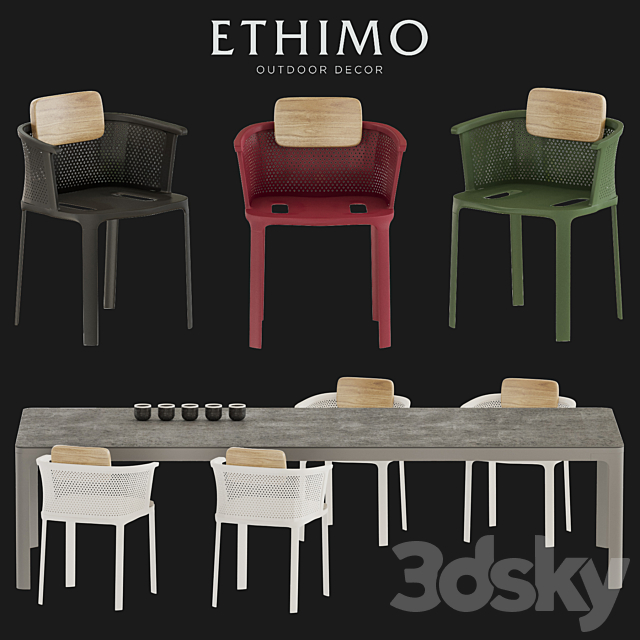 Nicolette chair _ Play table 3DSMax File - thumbnail 1