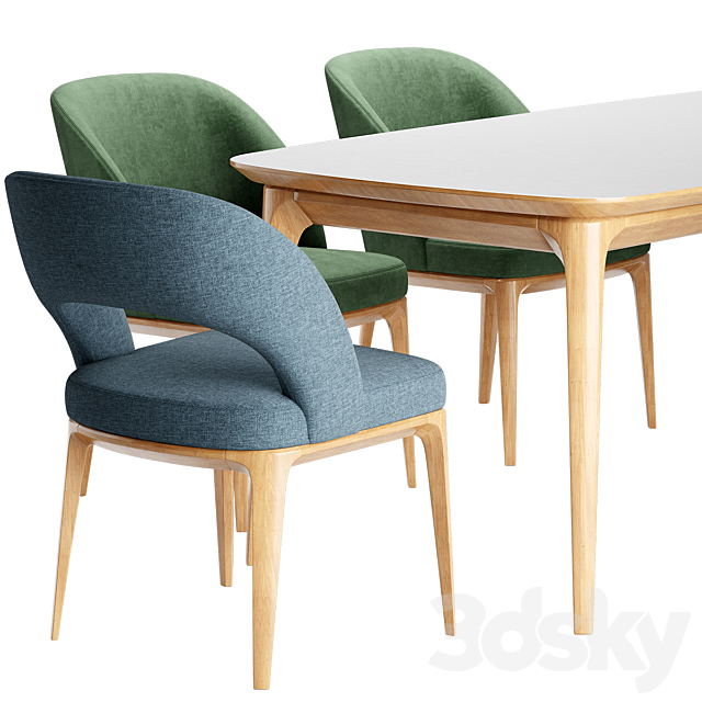 Niff Naff Chair Play Table 3DS Max Model - thumbnail 3