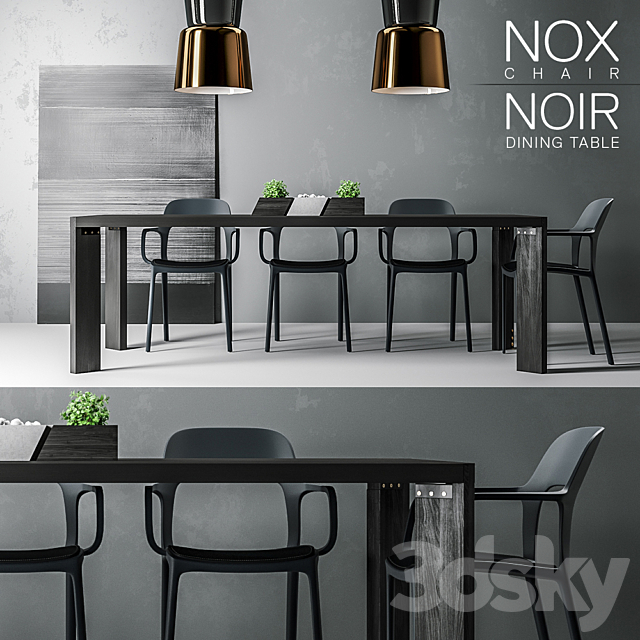 NOX & NOIR tables & chairs 3DSMax File - thumbnail 1