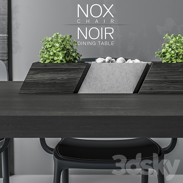 NOX & NOIR tables & chairs 3DSMax File - thumbnail 2