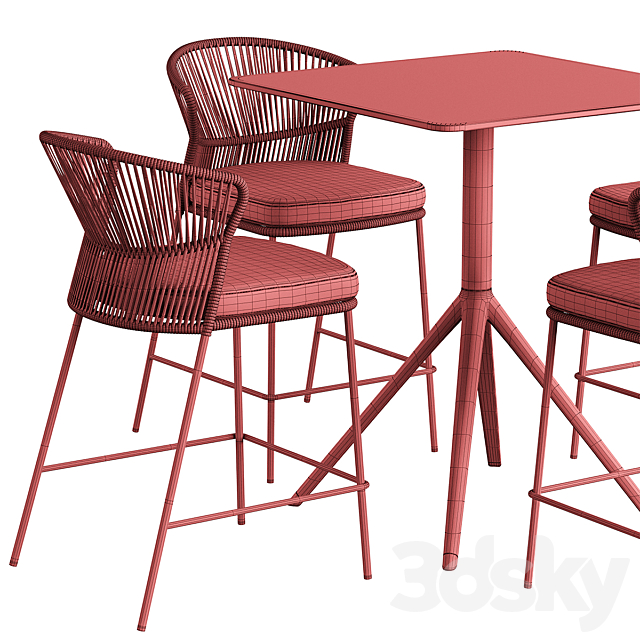 Ola Chair Bar OTX Table 3DSMax File - thumbnail 7