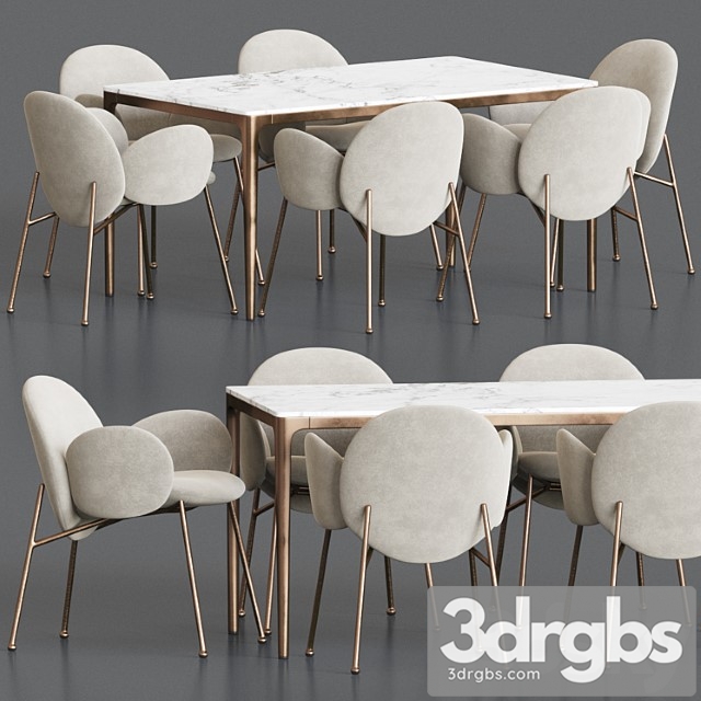 Ola chair canto table dining set - thumbnail 1