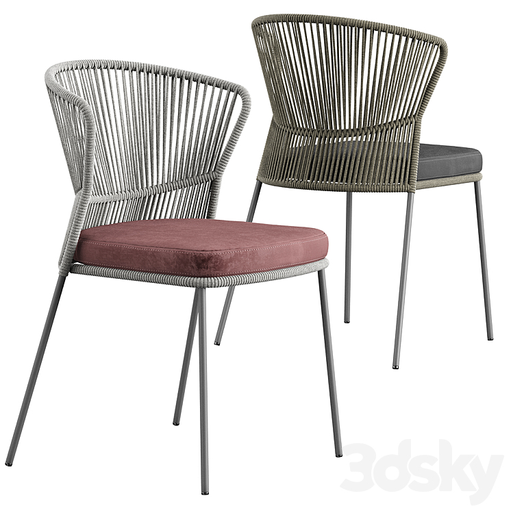 Ola Chair OTX Table 3DS Max Model - thumbnail 2