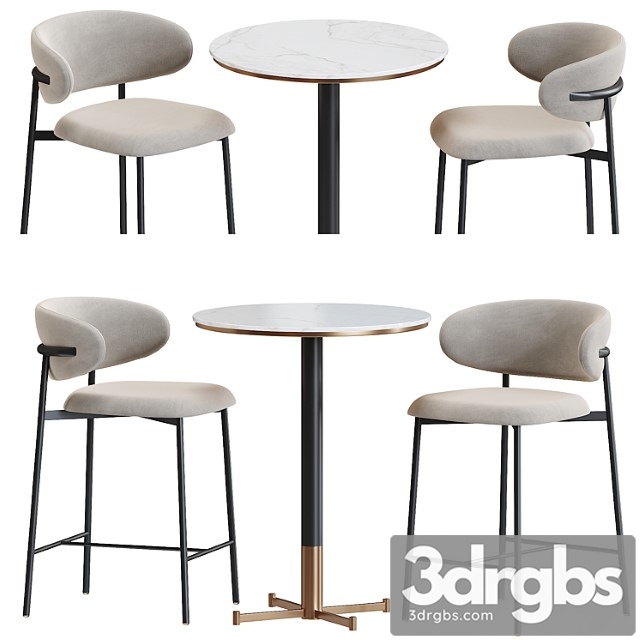 Oleandro stool metal bar table by calligaris - thumbnail 1