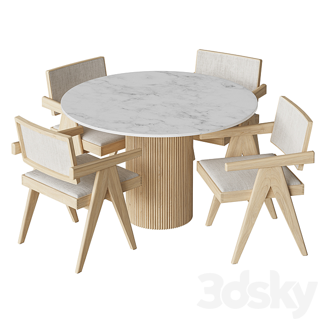 Ormes Edem Table and chairs by Cosmo 3DSMax File - thumbnail 3