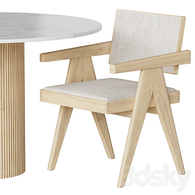 Ormes Edem Table and chairs by Cosmo 3DSMax File - thumbnail 4