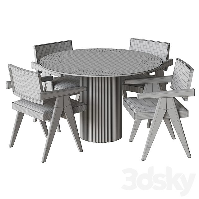 Ormes Edem Table and chairs by Cosmo 3DSMax File - thumbnail 5