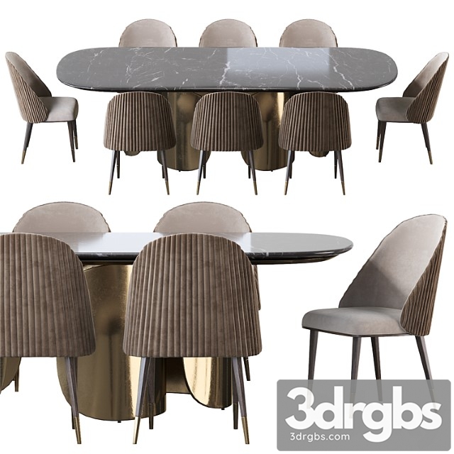 Oscar Opera Contemporary Table And Chair Diva Sb 3dsmax Download - thumbnail 1