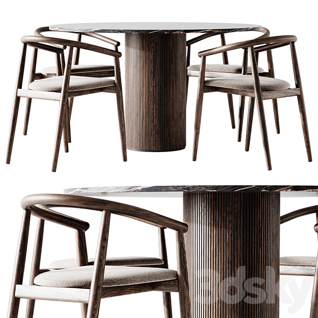 OSTINATO I TABLE 3DS Max Model - thumbnail 2