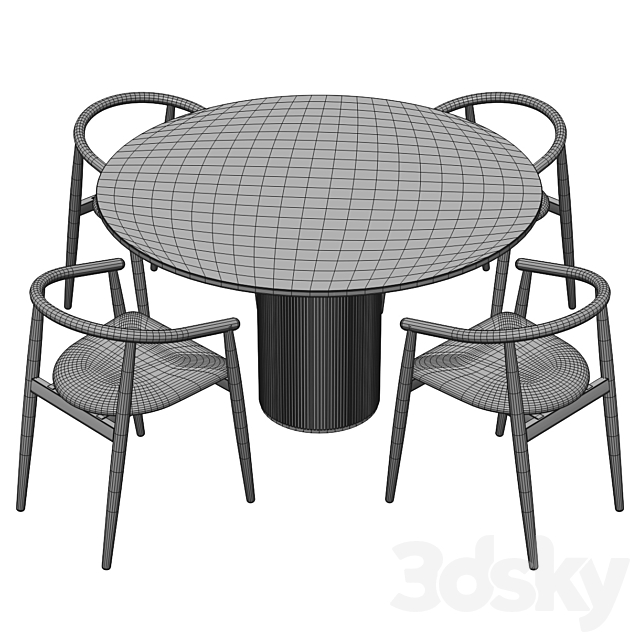 OSTINATO I TABLE 3DS Max Model - thumbnail 5