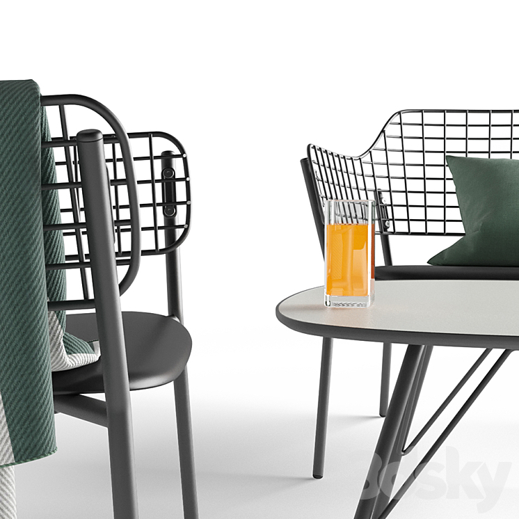 Outdoor furniture Emy Lyze 3DS Max Model - thumbnail 2