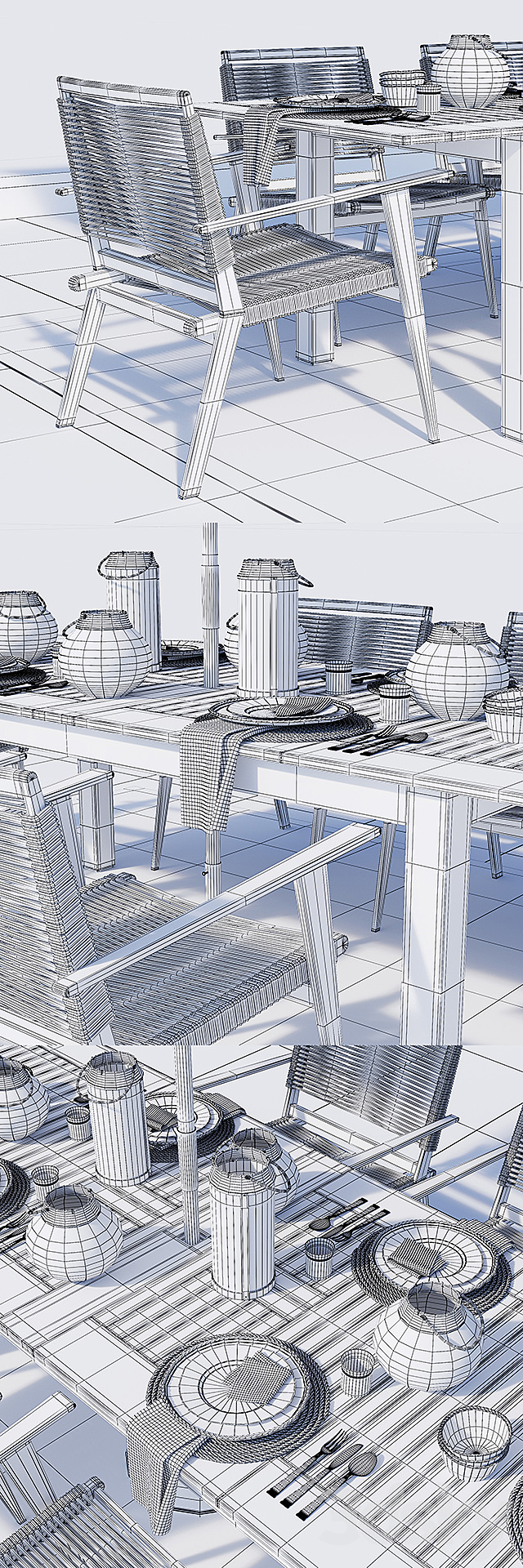 Outdoor furniture Palmer Rope 3DSMax File - thumbnail 3