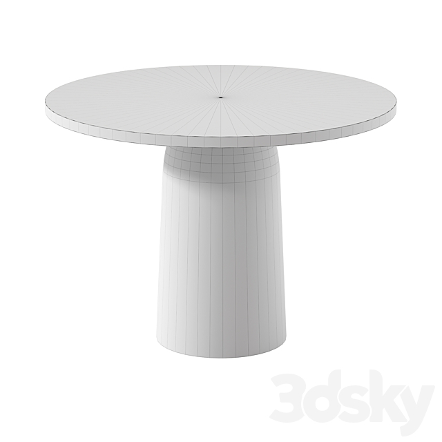 Outdoor furniture table and chairs for garden patio cafe Bilson outoor 3DS Max Model - thumbnail 4