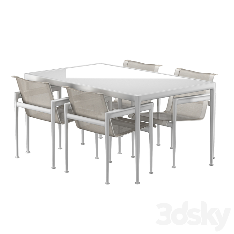 Outdoor table set 3DS Max - thumbnail 2