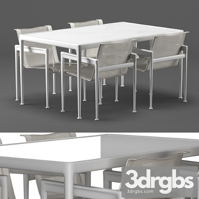 Outdoor Table Set 3dsmax Download - thumbnail 1