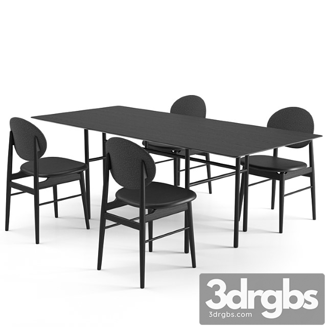 Outline Chair Snaregade Tables Rectangular 3dsmax Download - thumbnail 1