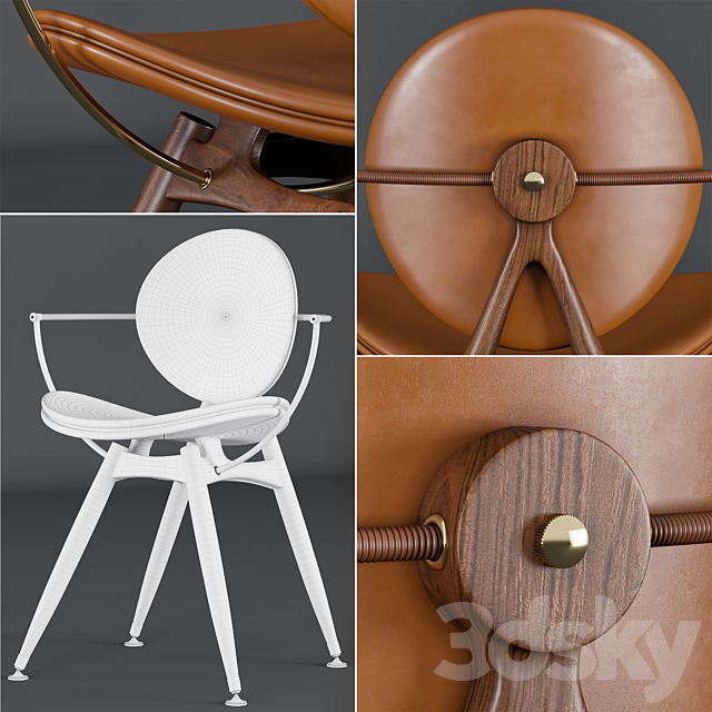 overgaard & dyrman chair and table 3DSMax File - thumbnail 3