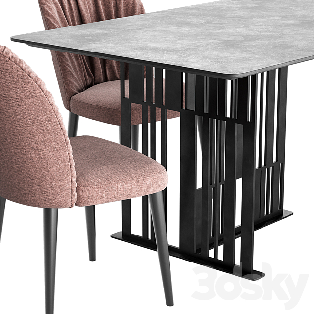 Ovi Chair Solo Table 3DS Max Model - thumbnail 4