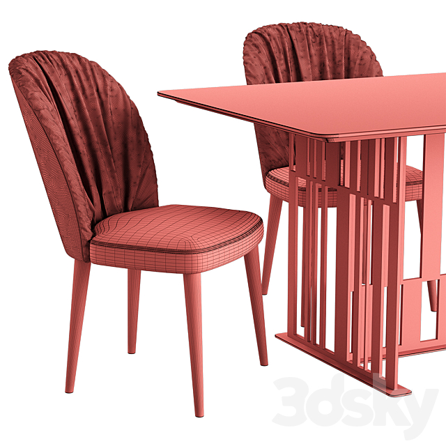 Ovi Chair Solo Table 3DS Max Model - thumbnail 5