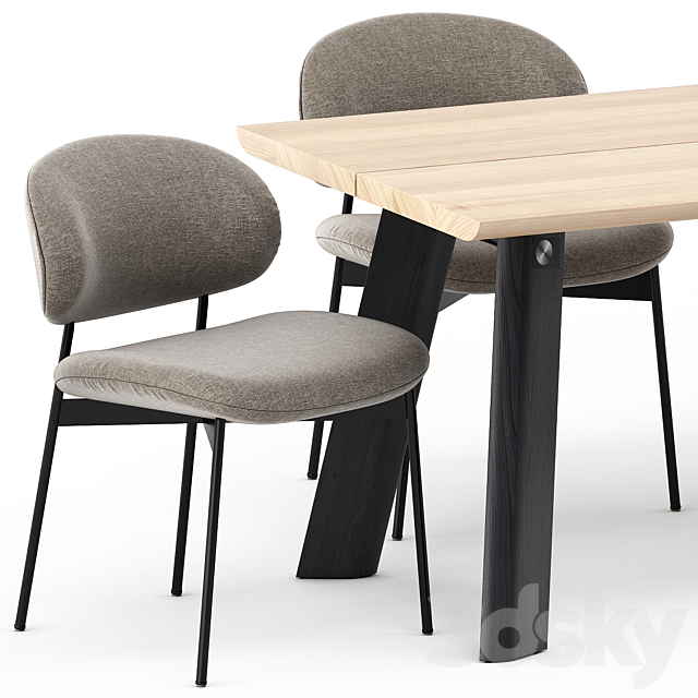 P68 TABLE and LUZ CHAIR by more 3DSMax File - thumbnail 2