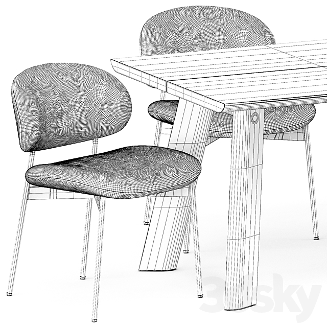 P68 TABLE and LUZ CHAIR by more 3DSMax File - thumbnail 5